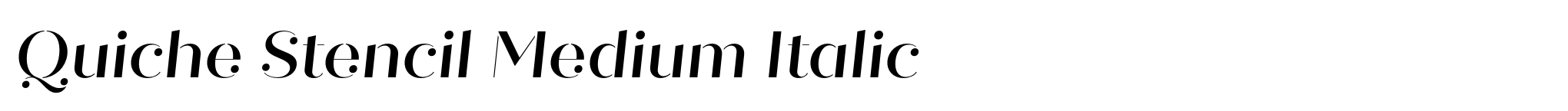 Quiche Stencil Medium Italic image